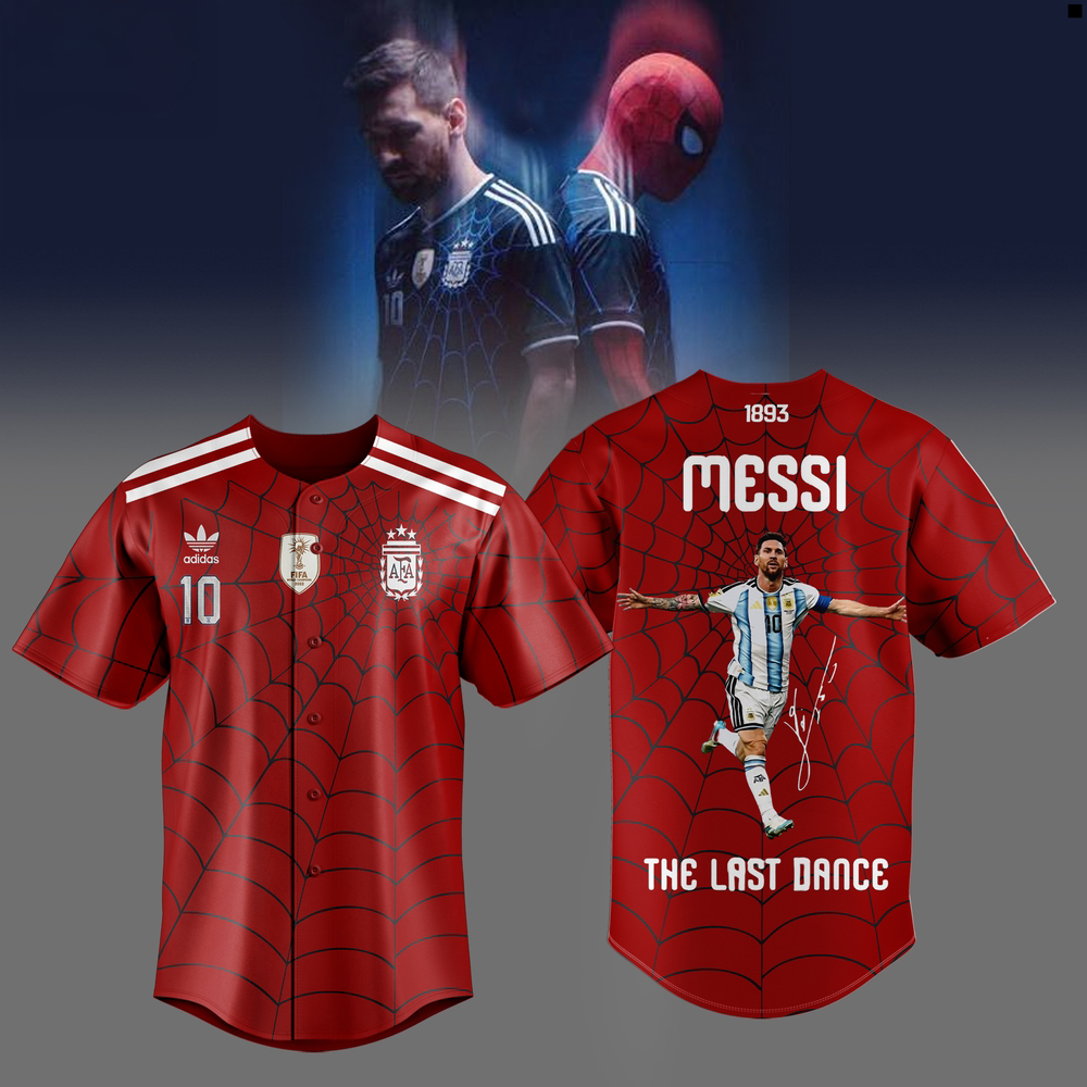 Messi x Spider Man Argentina The Last Dance Baseball Jersey Collection