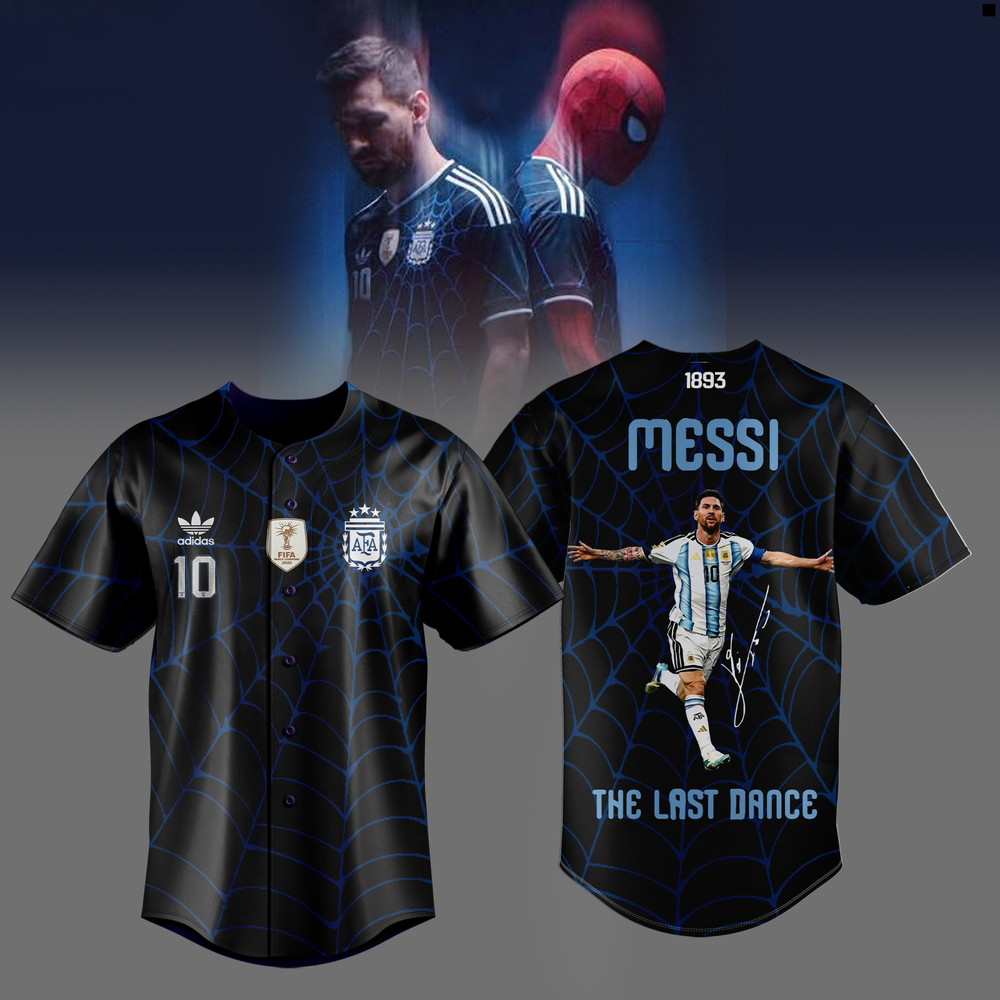 Messi x Spider Man Soccer Hero Premium Baseball Jersey Collection