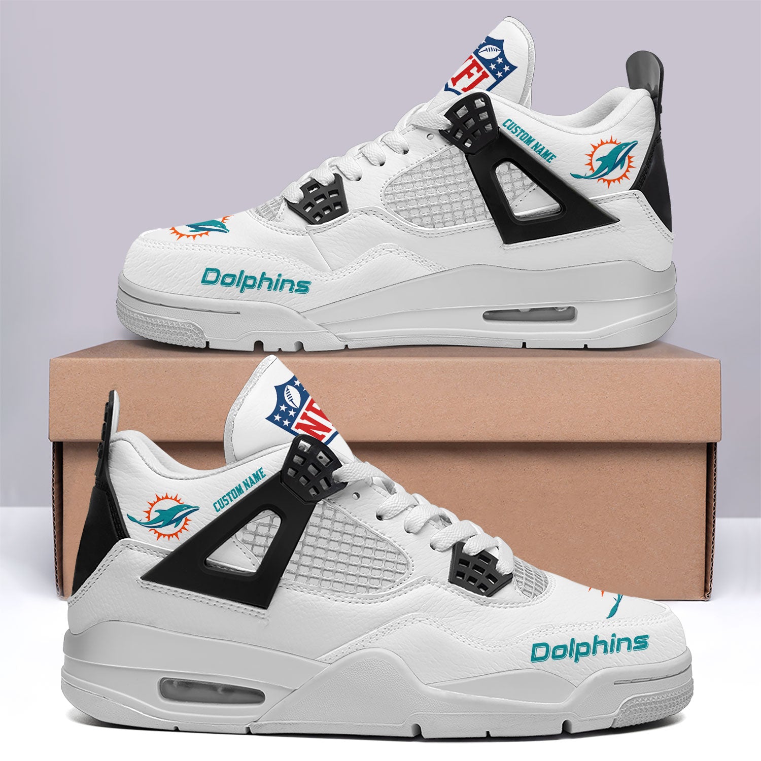 Miami Dolphins AJ4 Sneakers 