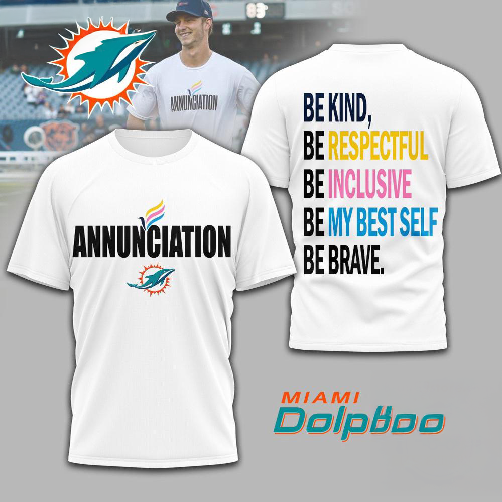 Miami Dolphins NFL Annunciation 2025 Unisex 3D Shirt