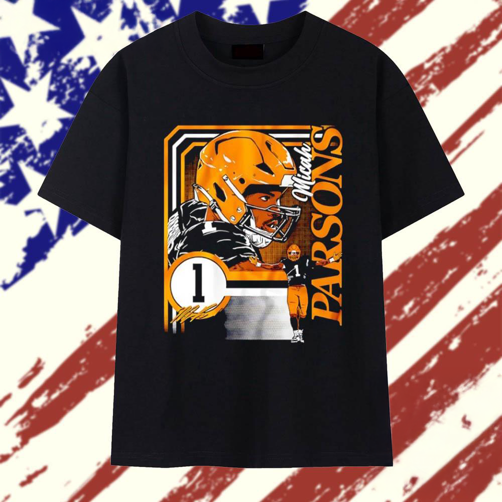 Micah Parsons #1 Green Bay Packers Collage Frame Signature T Shirt