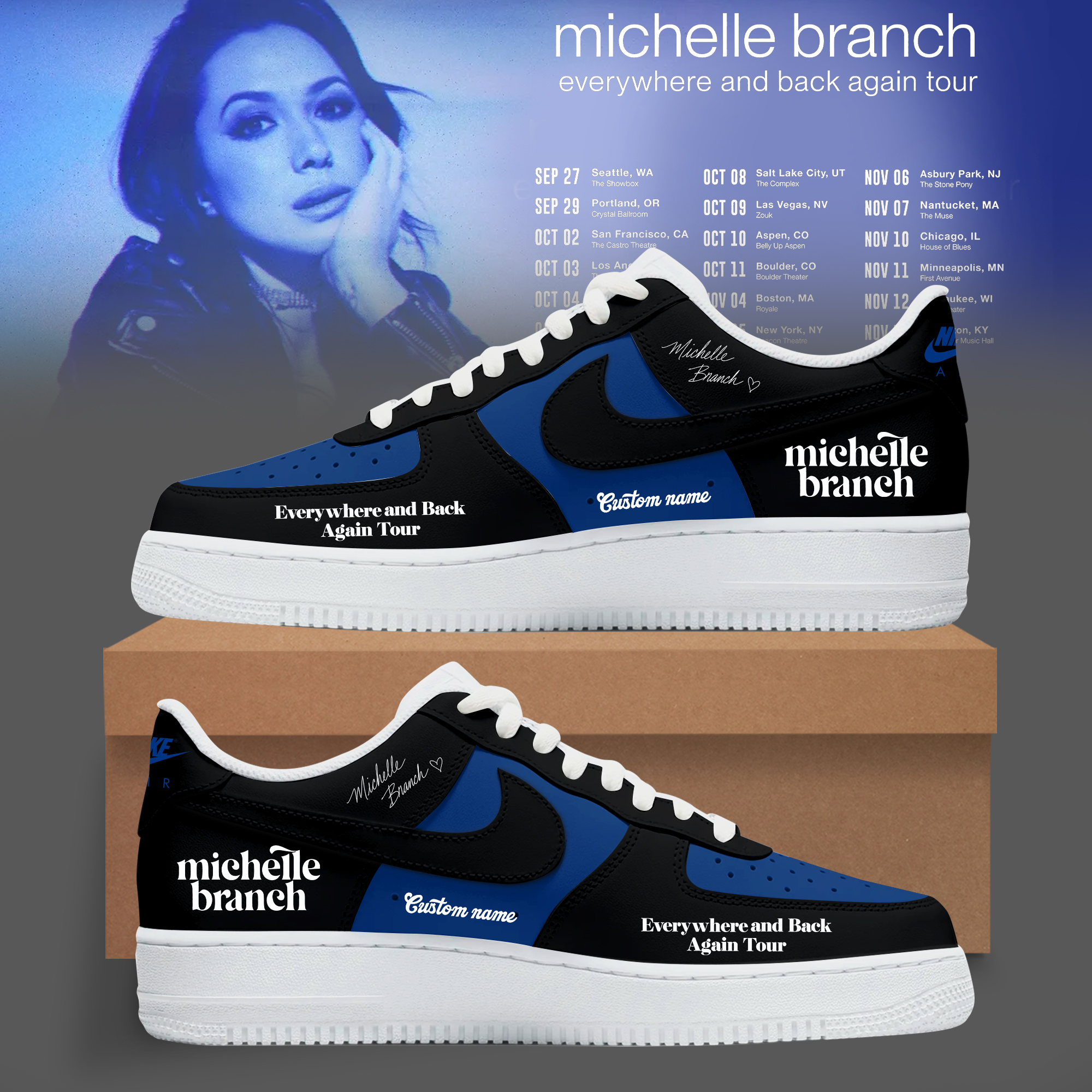 Michelle Branch Everywhere And Back Again Tour Collection Premium Casual Shoes