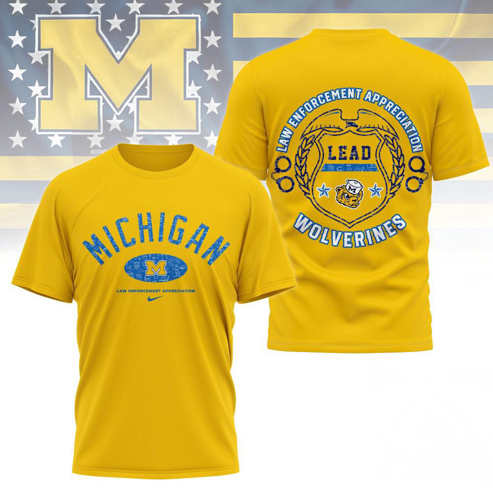 Michigan Wolverines NCAA Law Appreciation Month Unisex 3D Shirt
