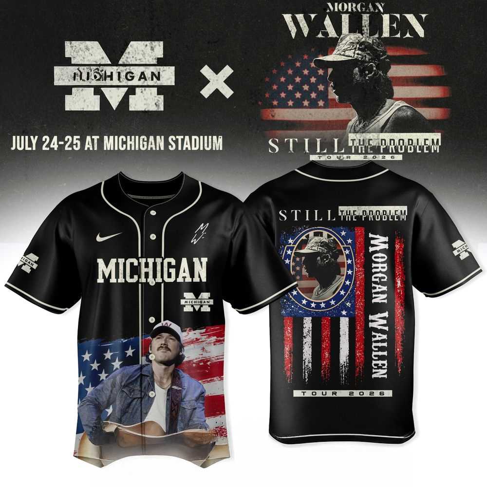 Michigan Wolverines x Morgan Wallen Still The Problem Tour 2026 Jersey