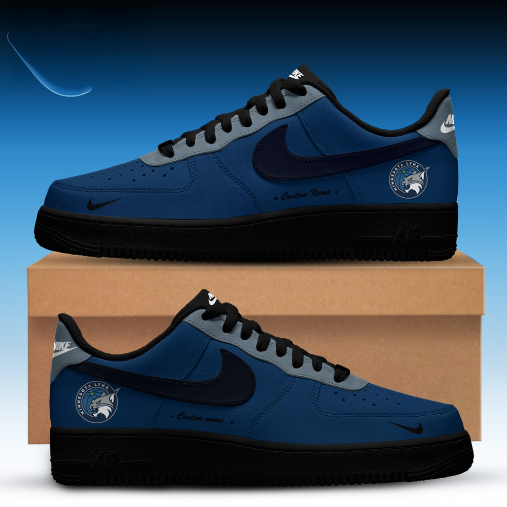 Minnesota Lynx WNBA x Back 2 Black Edition Nike Air Force 1 Low Custom Shoes Fan Gift