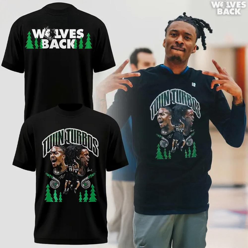 Minnesota Timberwolves Ayo Dosunmu With Bones Hyland T Shirt