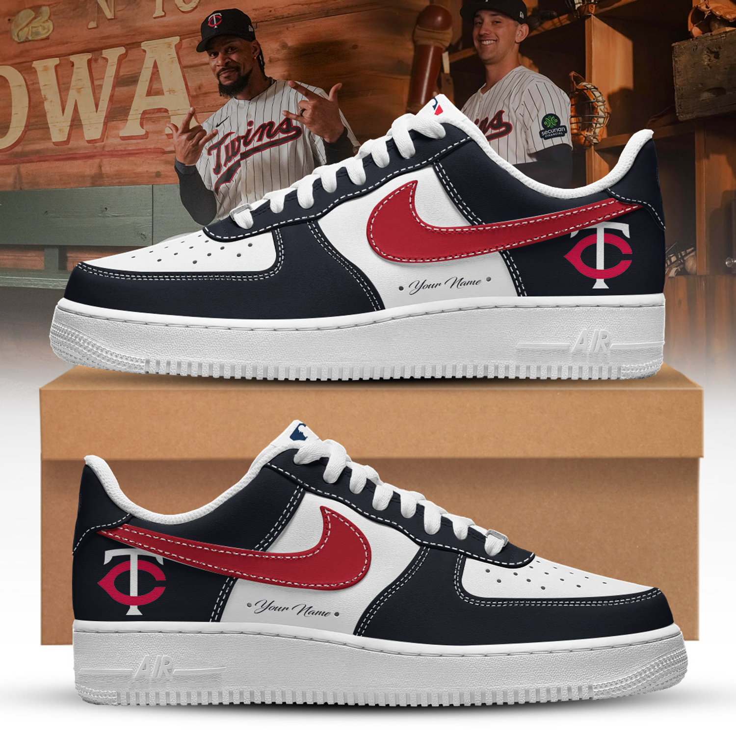 Minnesota Twins 2026 Field Of Dreams Stadium Edition Air Force 1 Sneakers