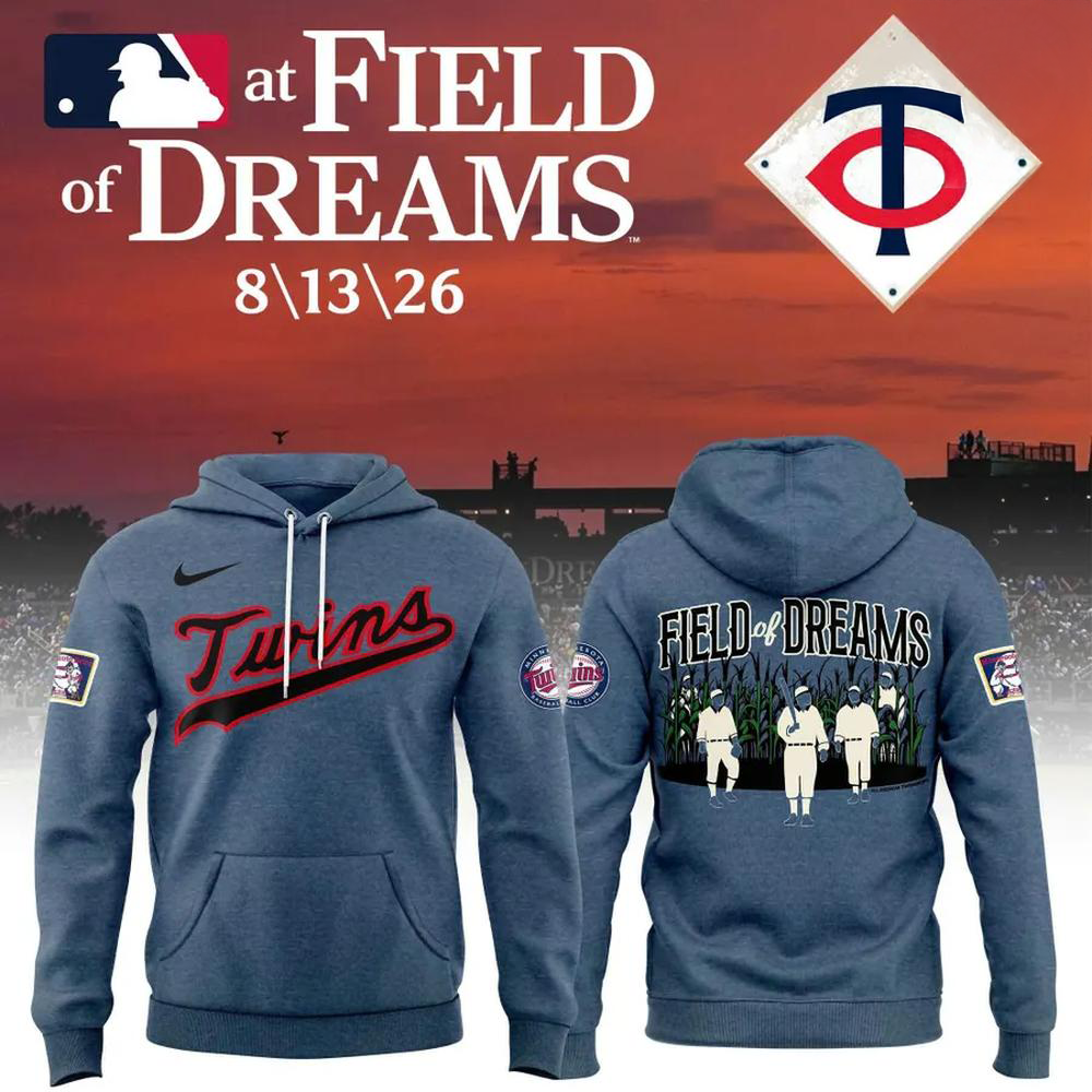 Minnesota Twins 2026 MLB Field Of Dreams Game Pullover Hoodie
