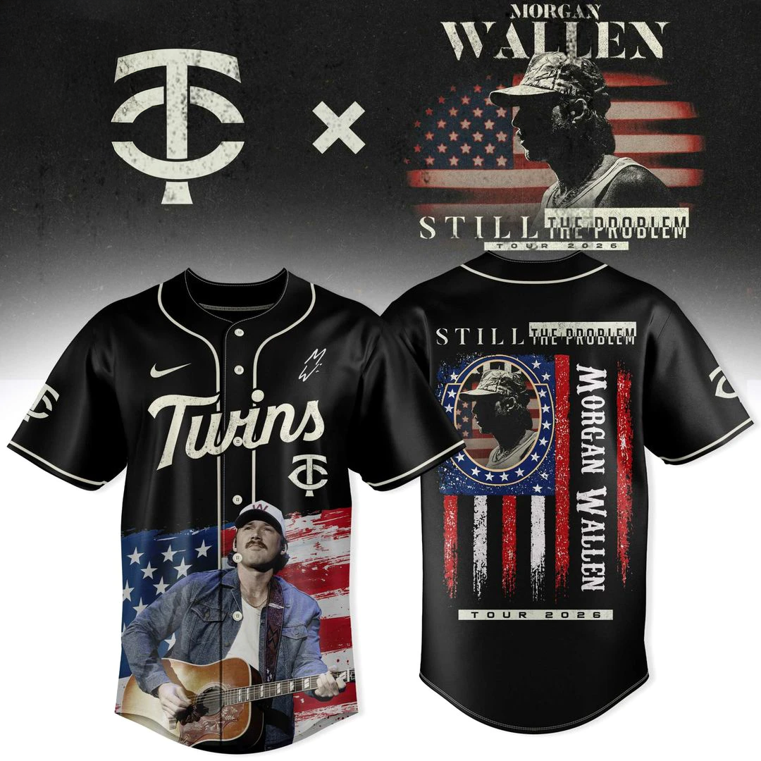 Minnesota Twins x Morgan Wallen Still The Problem Tour 2026 Baseball Jersey