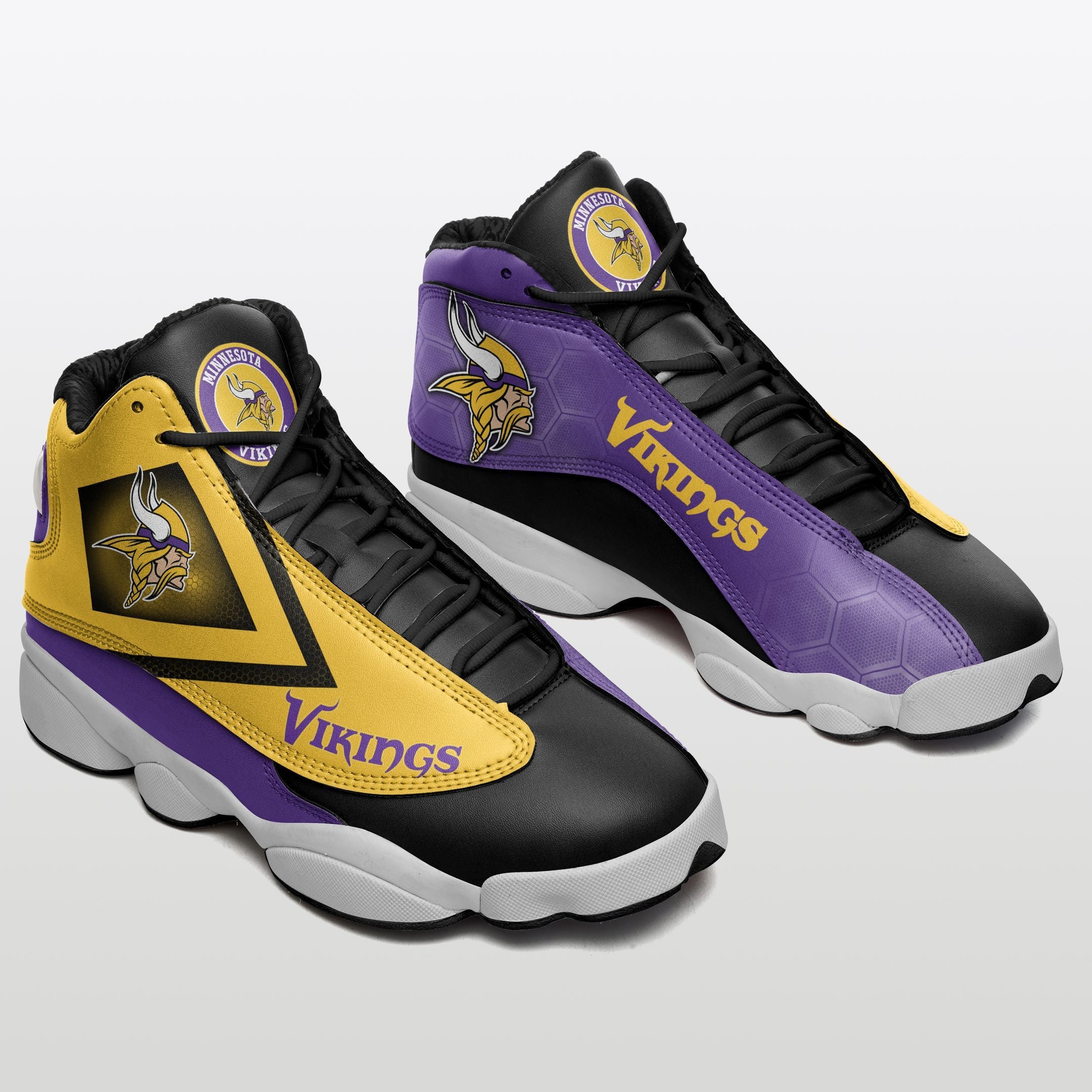 Minnesota Vikings NFL AJ13 Sneakers Shoes 