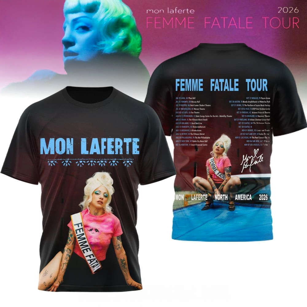 Mon Laferte Femme Fatale Tour 2026 TShirt