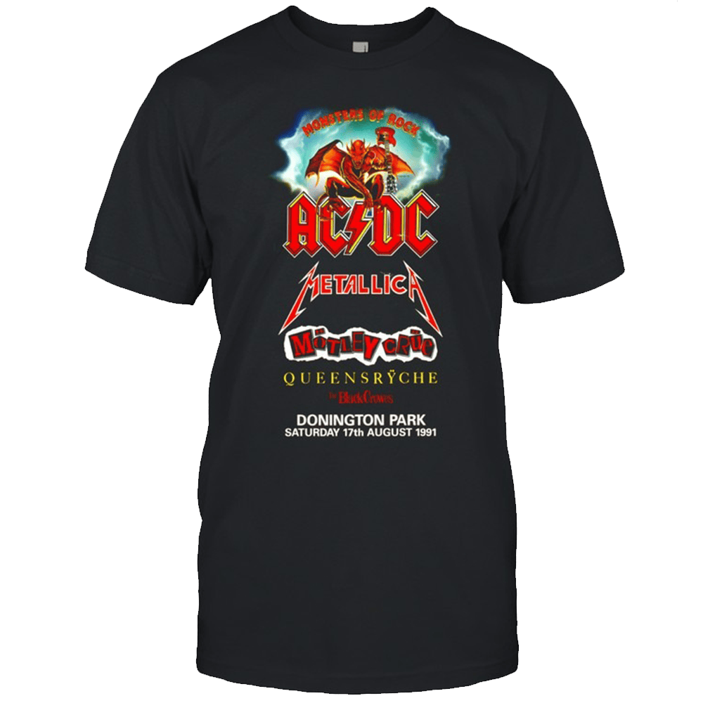 Monsters Of Rock Merch Monsters Of Rock ACDC Metallica TShirt Sentimental Fathers Day Gifts