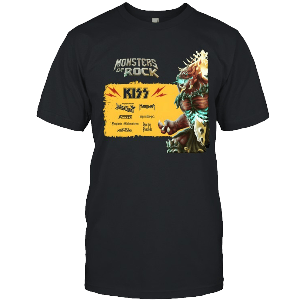 Monsters Of Rock Merch Monsters Of Rock Kizz TShirt Fathers Day Gifts For Husband