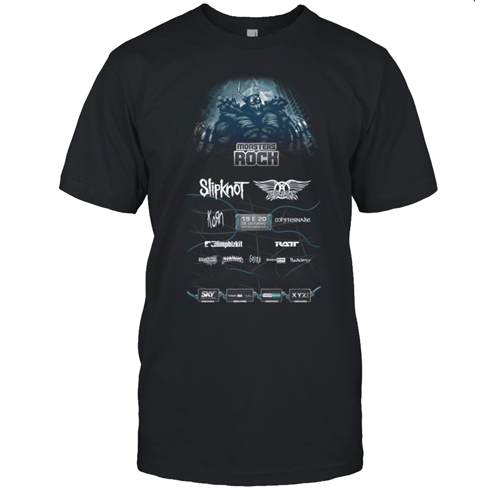 Monsters Of Rock Merch Slipknot TShirt Top Fathers Day Gifts