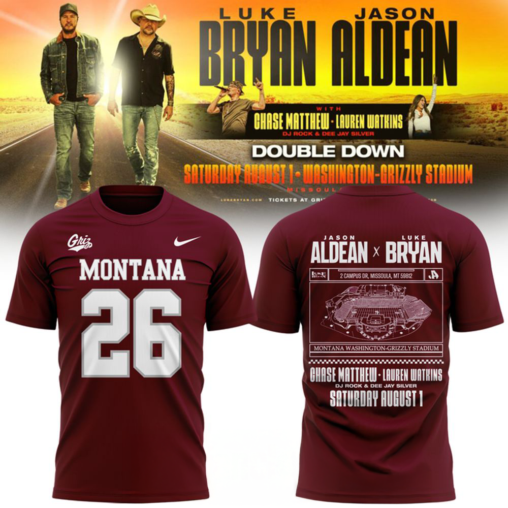 Montana Grizzlies x Jason Aldean And Luke Bryan Shirt