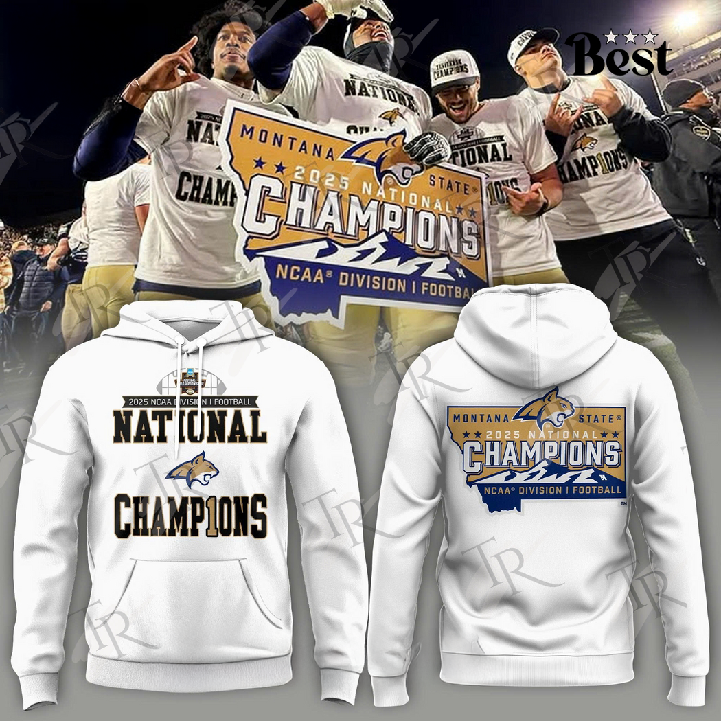 Montana State Bobcats 2025 National Champs Hoodie