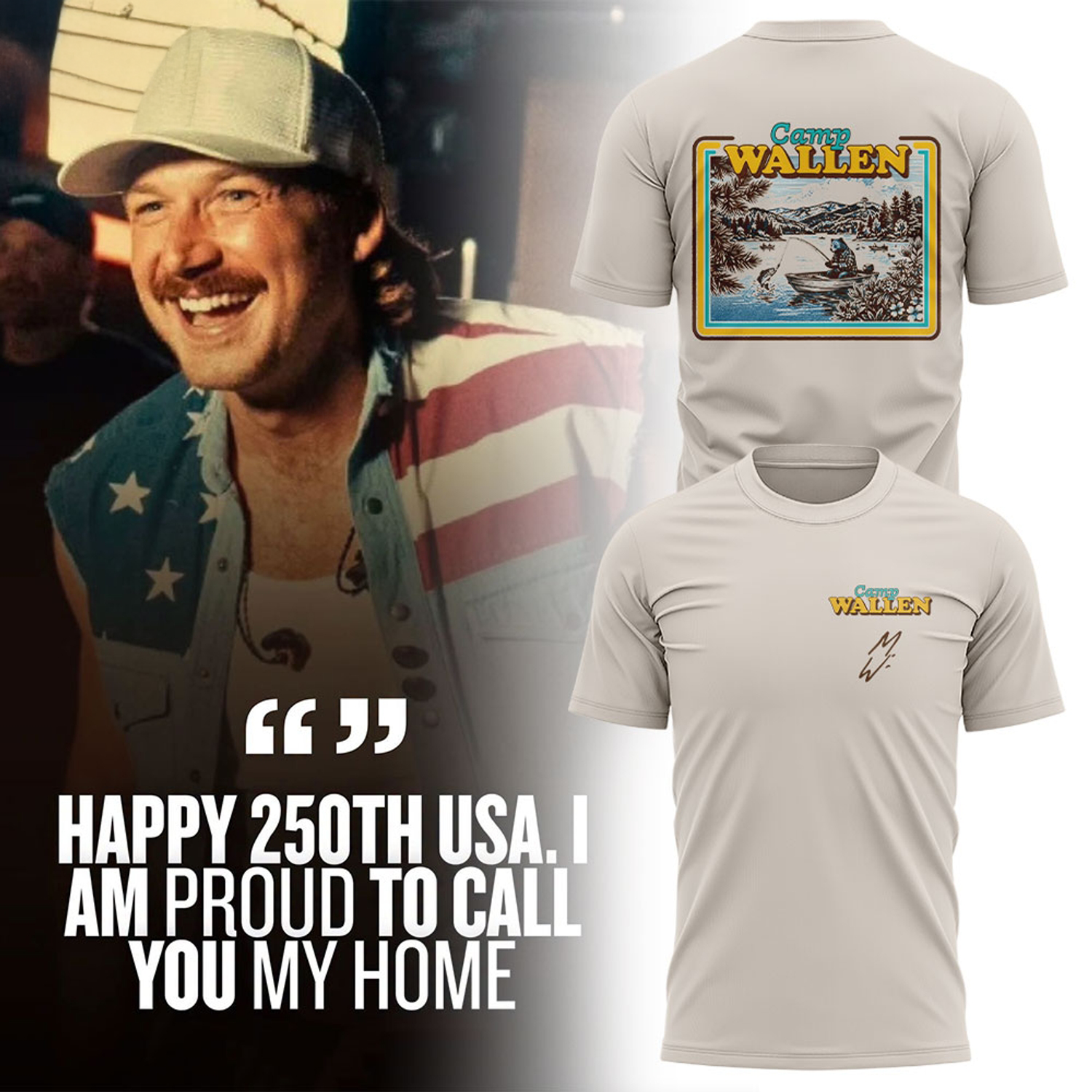 Morgan Wallen Independence Day 2026 Commemorative Graphic TShirt