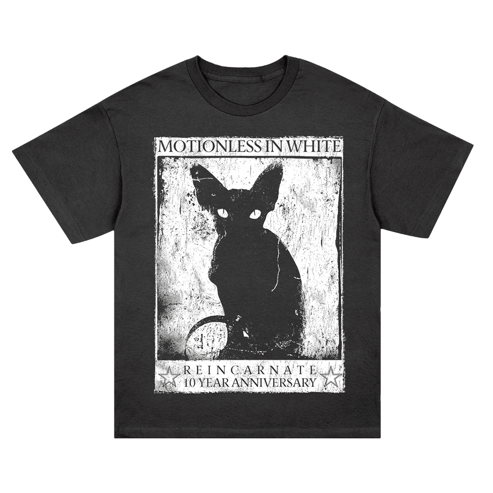 Motionless In White Merch Motionless In White Reincarnate 10 Years Anniversary Sphynx TShirt