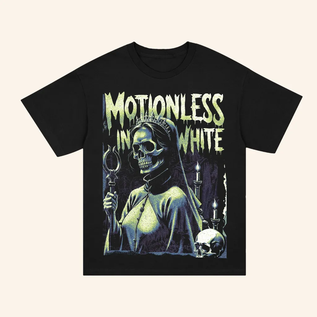 Motionless In White Merch Skelequeen TShirt Black Christmas Ideas For Husband