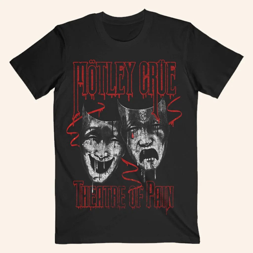 Motley Merch Theatre Of Pain Rustic Drip TShirt Gifts For Husband