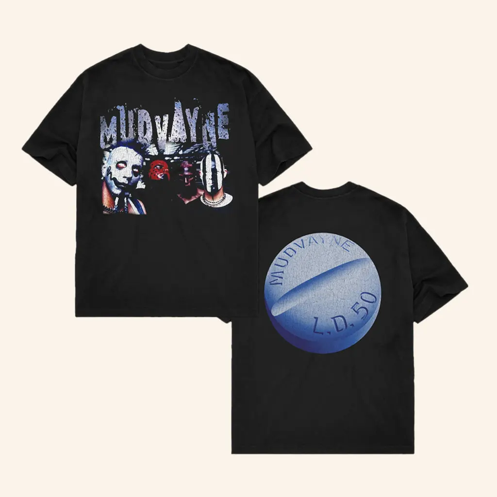 Mudvayne Merch Ld50 Black TShirt Gifts For Dudes