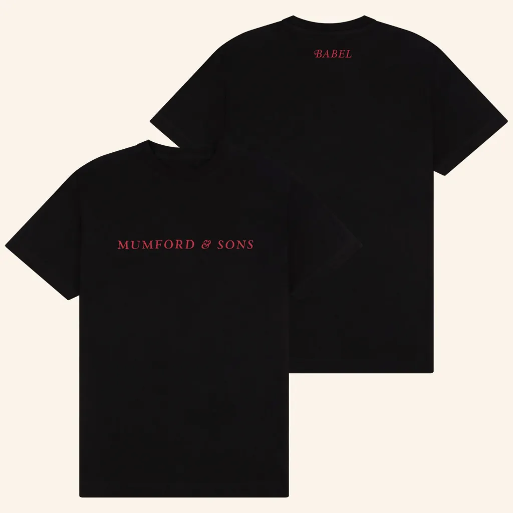 Mumford And Sons Merch Black Mumford And Sons Babel Print TShirt Gifts For Rock Lovers