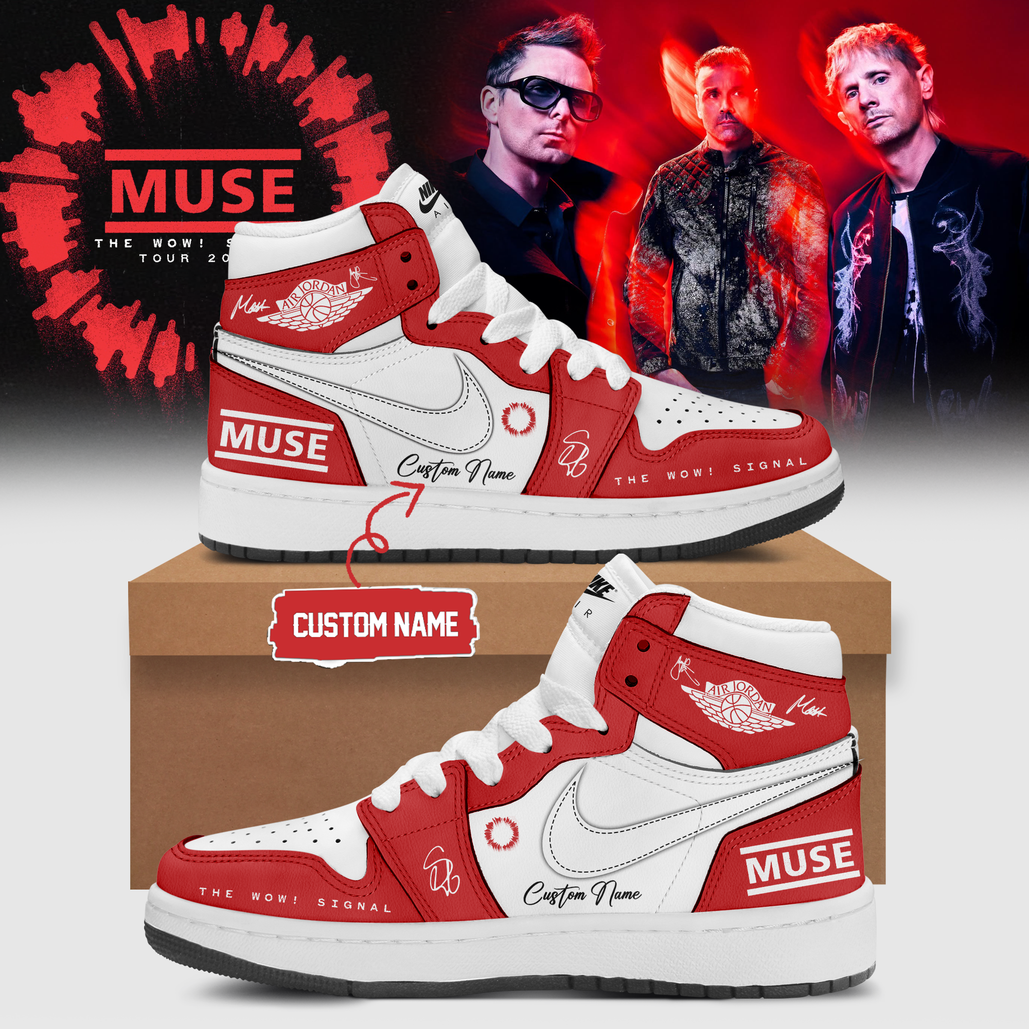 Muse The Wow Signal Tour 2026 Limited Collector Sneakers