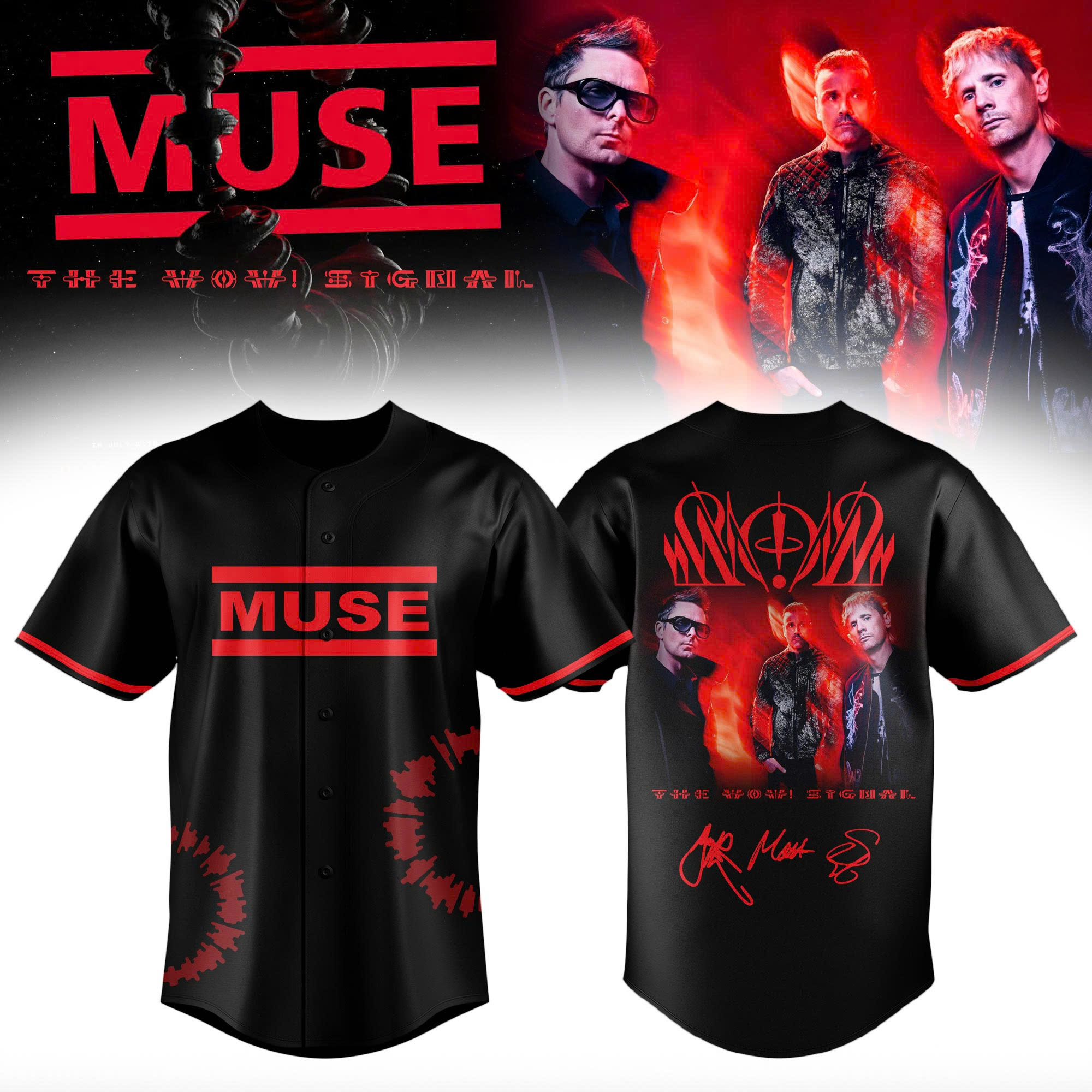 Muse The Wow Signal Tour 2026 Official Tour Hoodie Collection