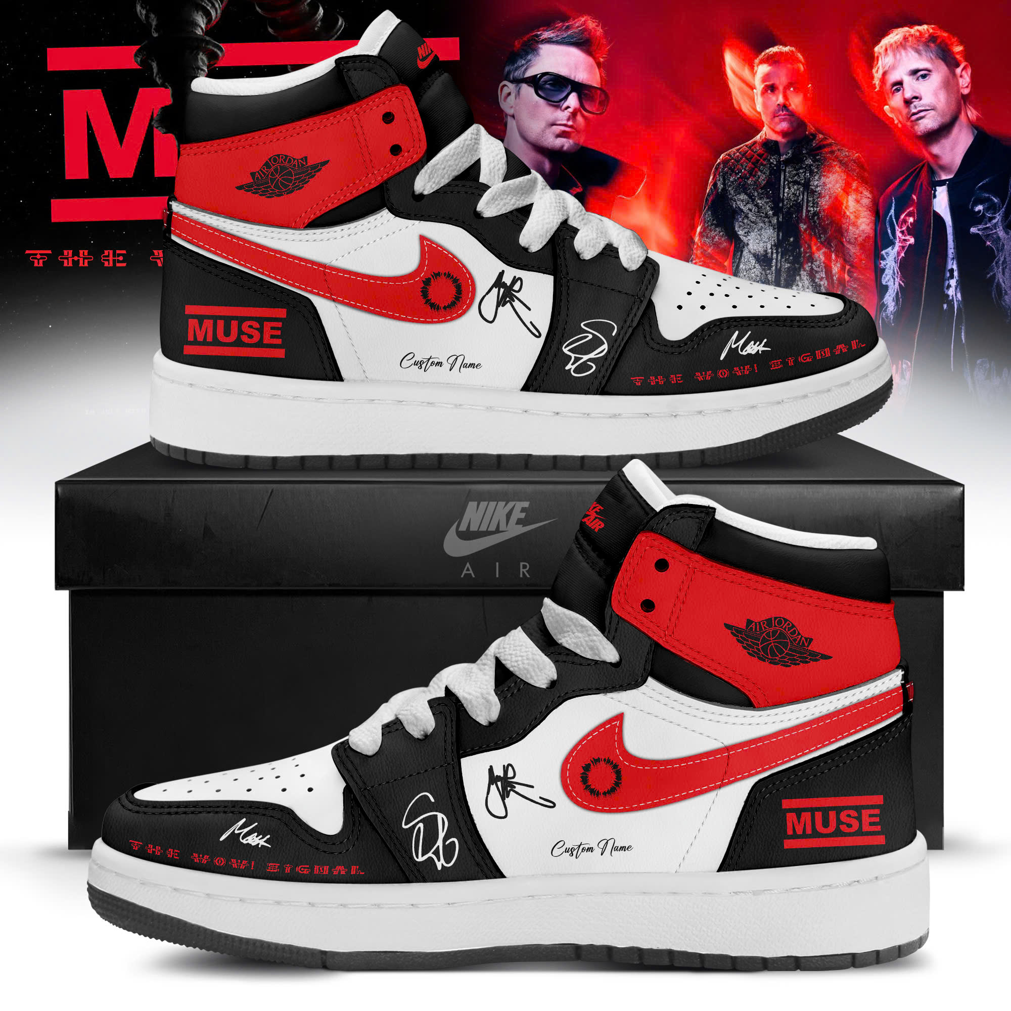 Muse The Wow Signal Tour 2026 Premium Air Jordan 1 Collection