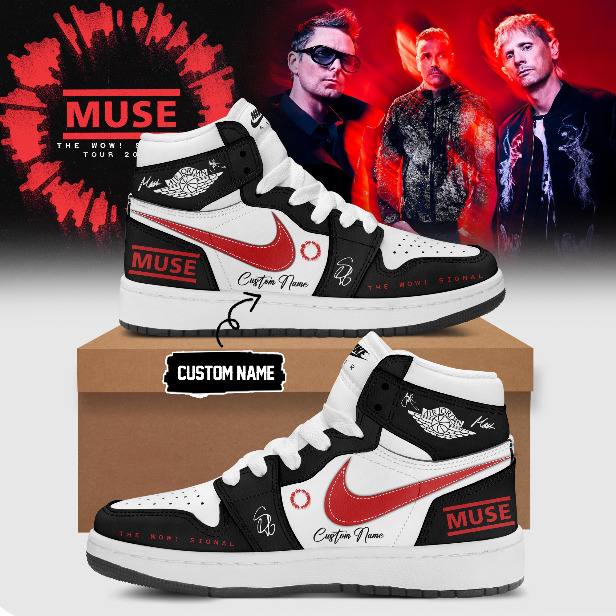 Muse The Wow Signal Tour 2026 Premium Tour Shoes