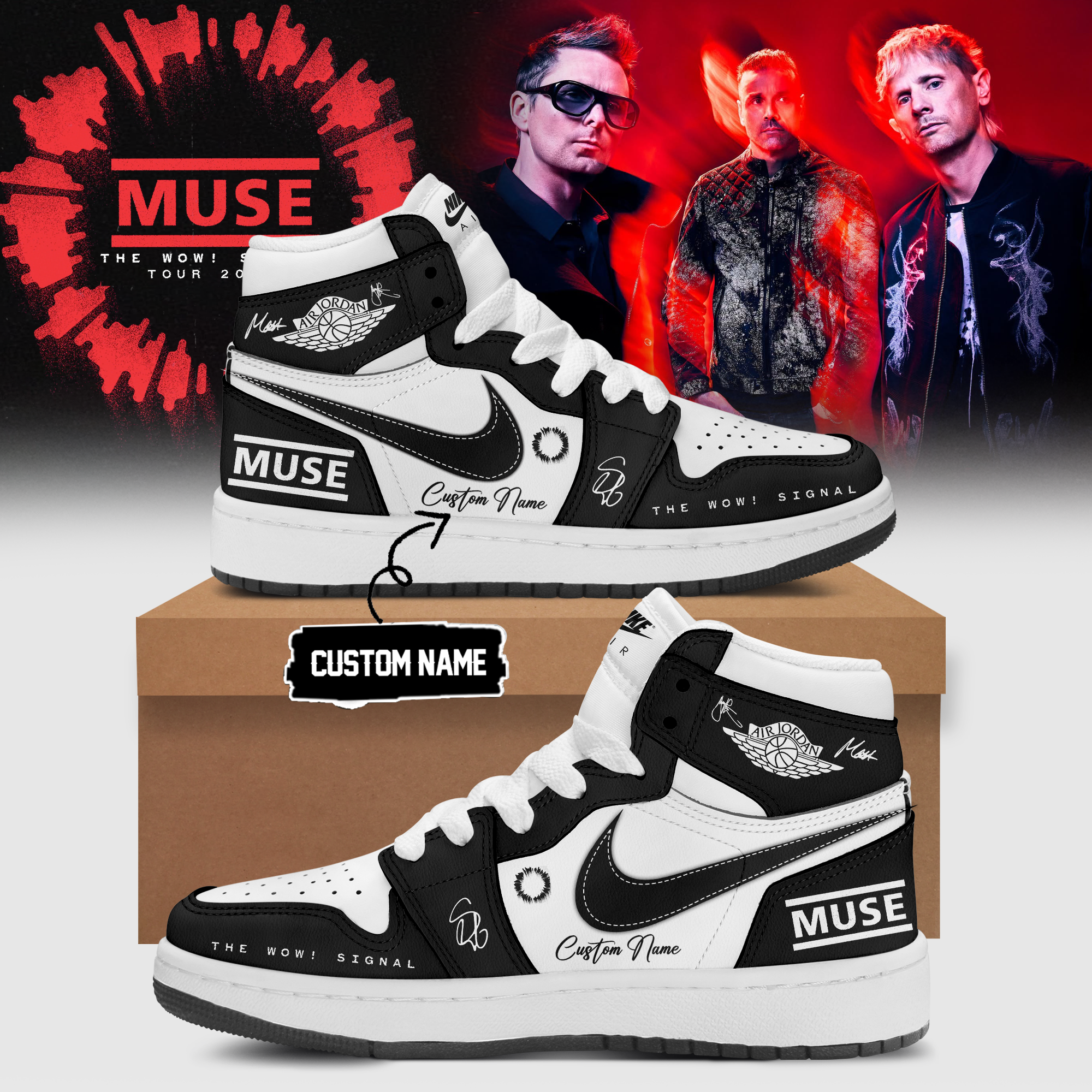 Muse The Wow Signal Tour 2026 Signature Street Style Shoes