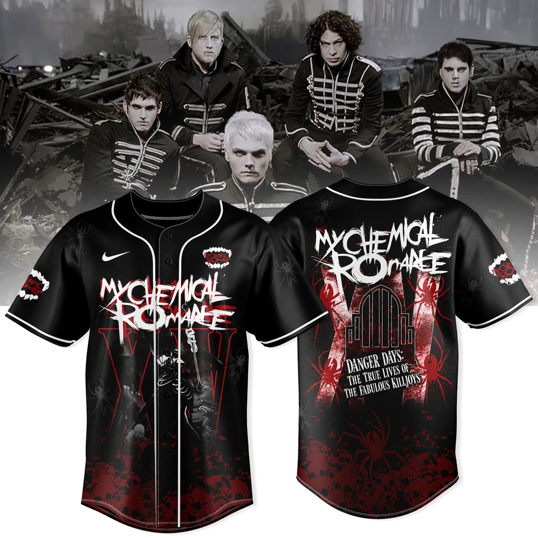 My Chemical Romance 15 Years Later Edition Baseball Jersey