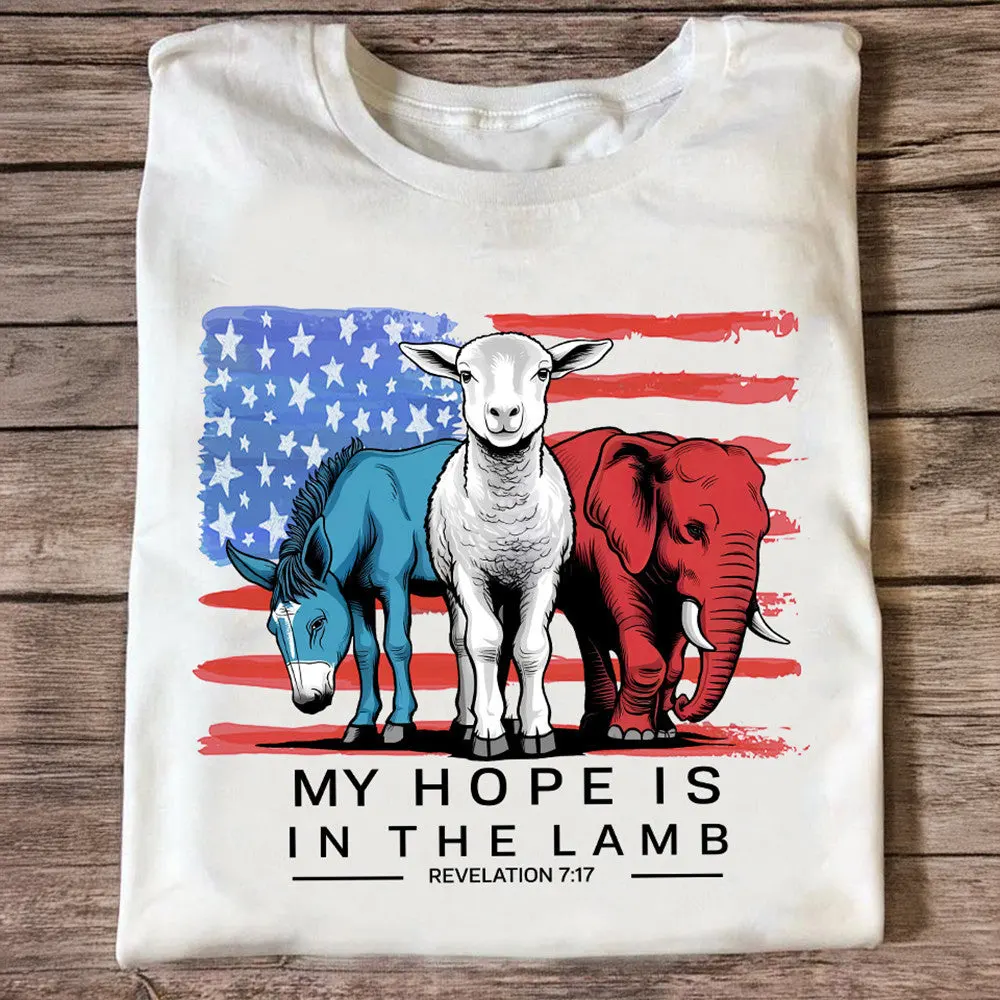 My Hope Is In The Lamp Shirt 2024 Election Political TShirt Gifts For Christian