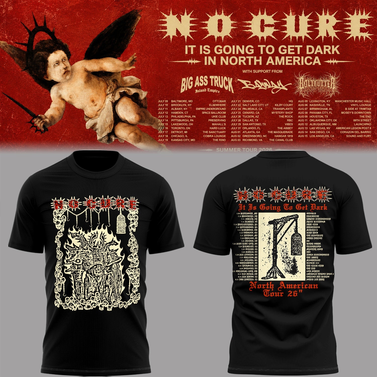 NC It Is Going To Get Dark Tour Collector Edition Graphic T Shirt