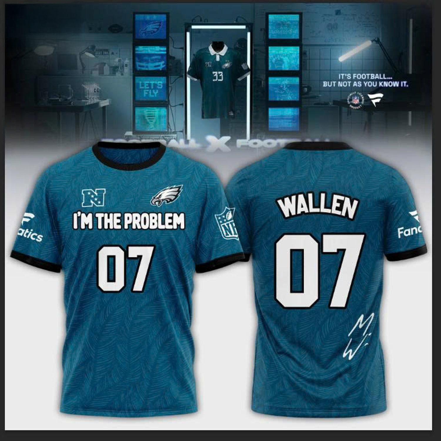 NFL x Philadelphia Eagles x Morgan Wallen Tour Graphic TShirt