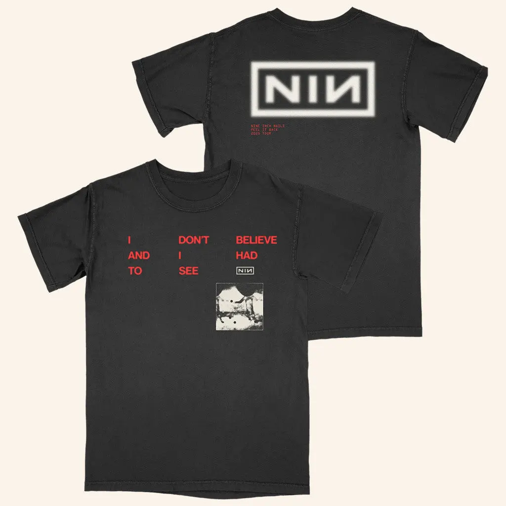 NIN Peel It Back Tour Merch CBH Lyric TShirt Nine Inch Nails Merch Gifts For Husband