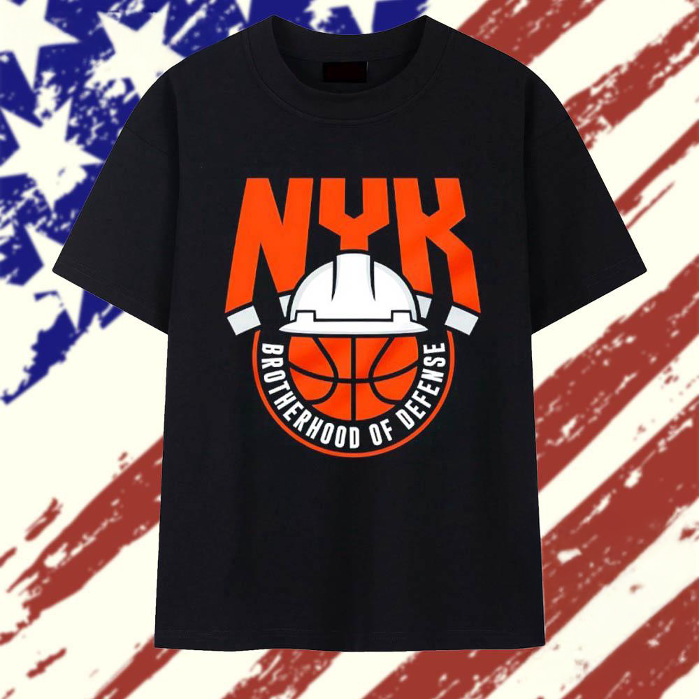 NYK Brotherhood of Defense New York Knicks Logo T Shirt