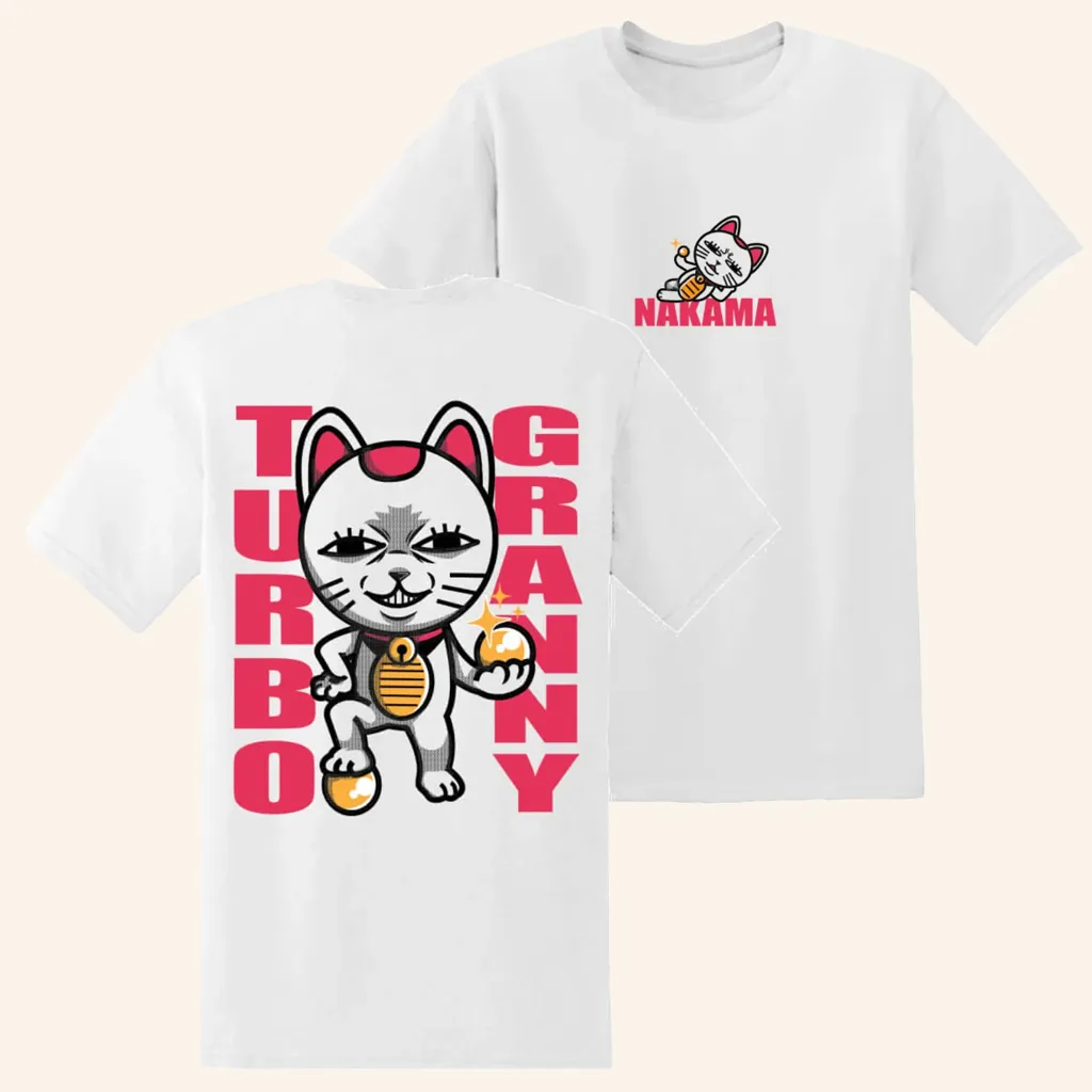 Nakamas Clothing Merch Turbo Cat TShirt Christmas Gifts For Guys