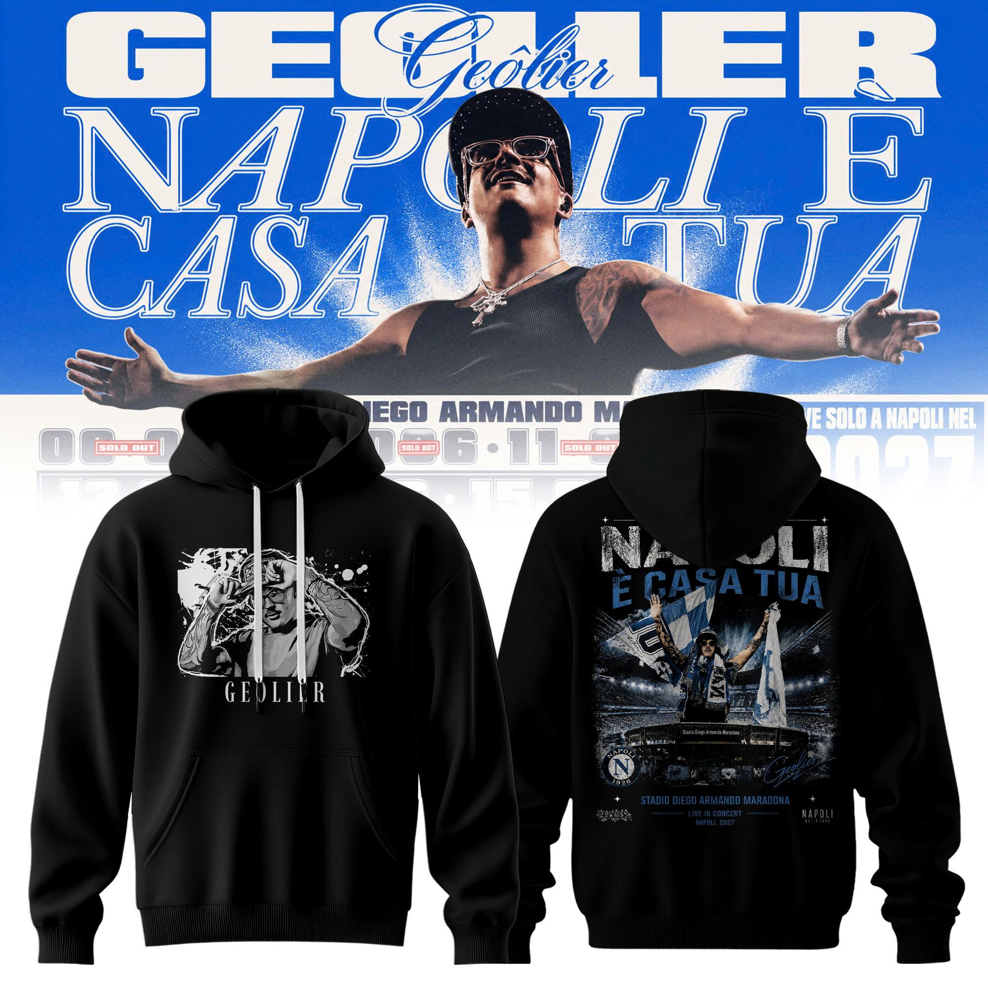 Napoli Ãˆ Casa Tua 27 Legacy Premium Fan Hoodie