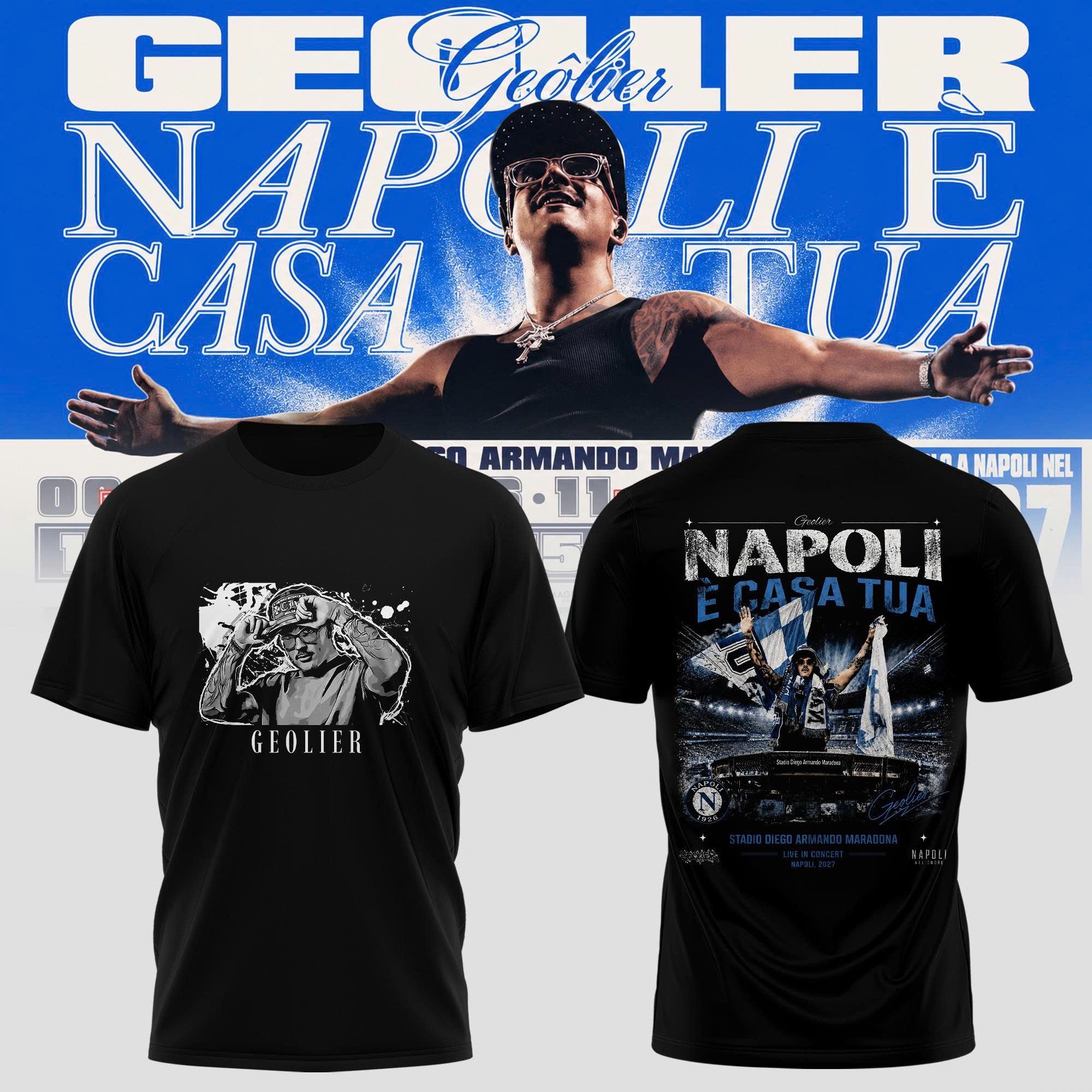 Napoli Ãˆ Casa Tua 27 Retro Vintage Concert Graphic Tee