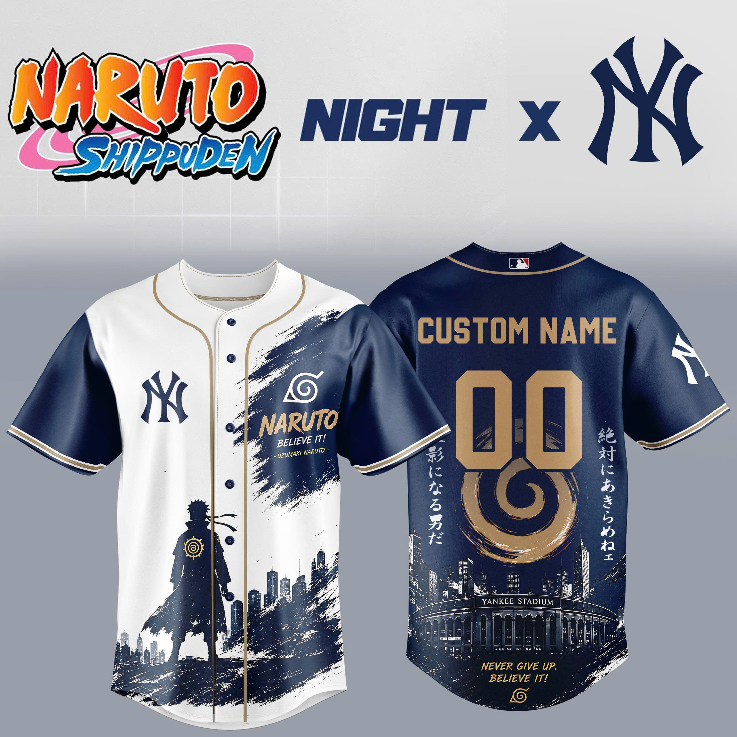 Naruto Nights Baseball Jersey Limited Edition Anime Manga Sports Fan Jersey 1 - Unicasport Naruto Nights Baseball Jersey Limited Edition Anime Manga Sports Fan Jersey