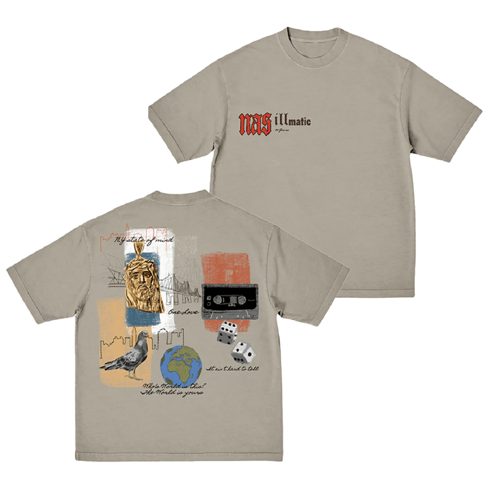 Nas Irjones Merch 30 Years Of Illmatic Tan TShirt Useful Gifts For Dad