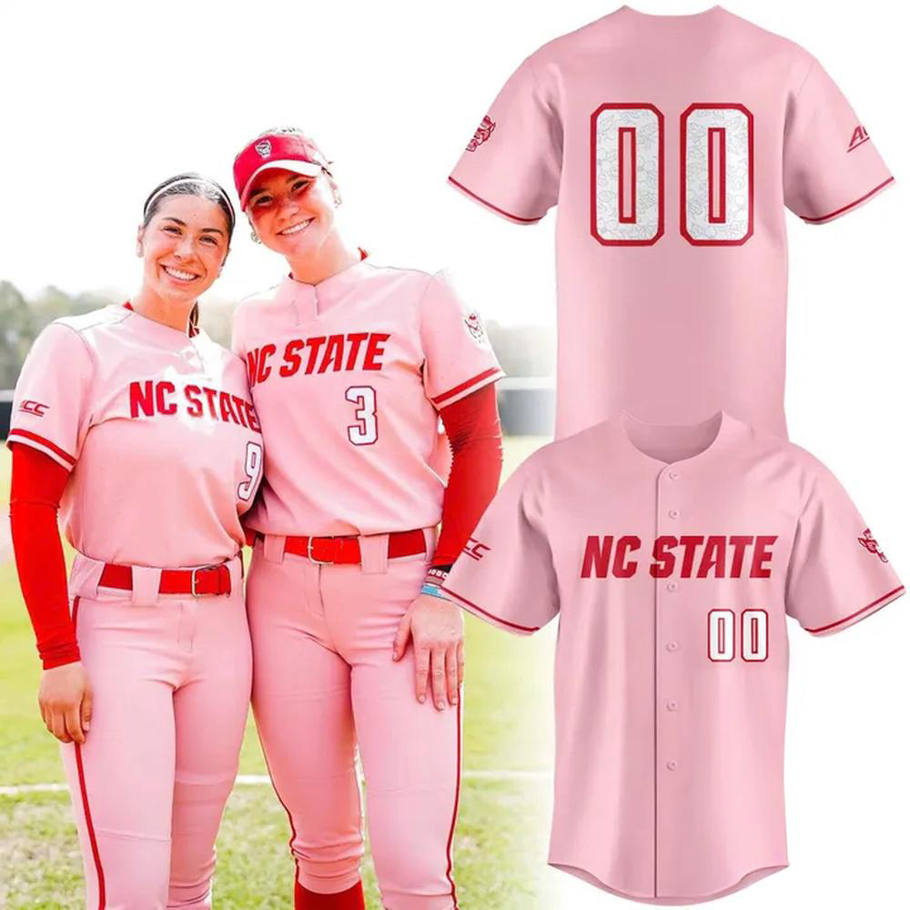 Nc State Wolfpack Softball Dogwood Flower Uniform Limited Edition Jersey Shirt