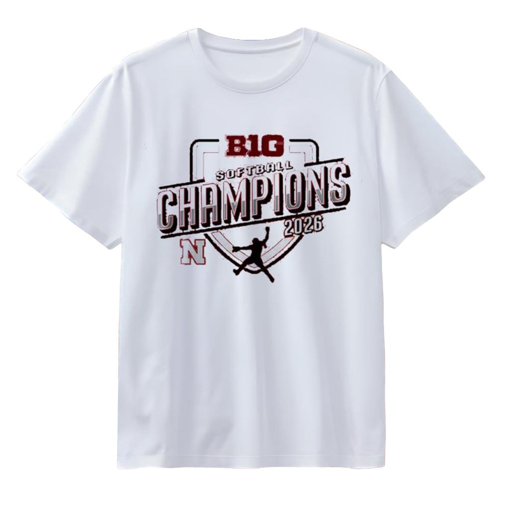 Nebraska Cornhuskers Big Ten Regular Season Champions 2026 T Shirt Retro Softball Graphic Tee Fan Gift for Men Women Youth Apparel