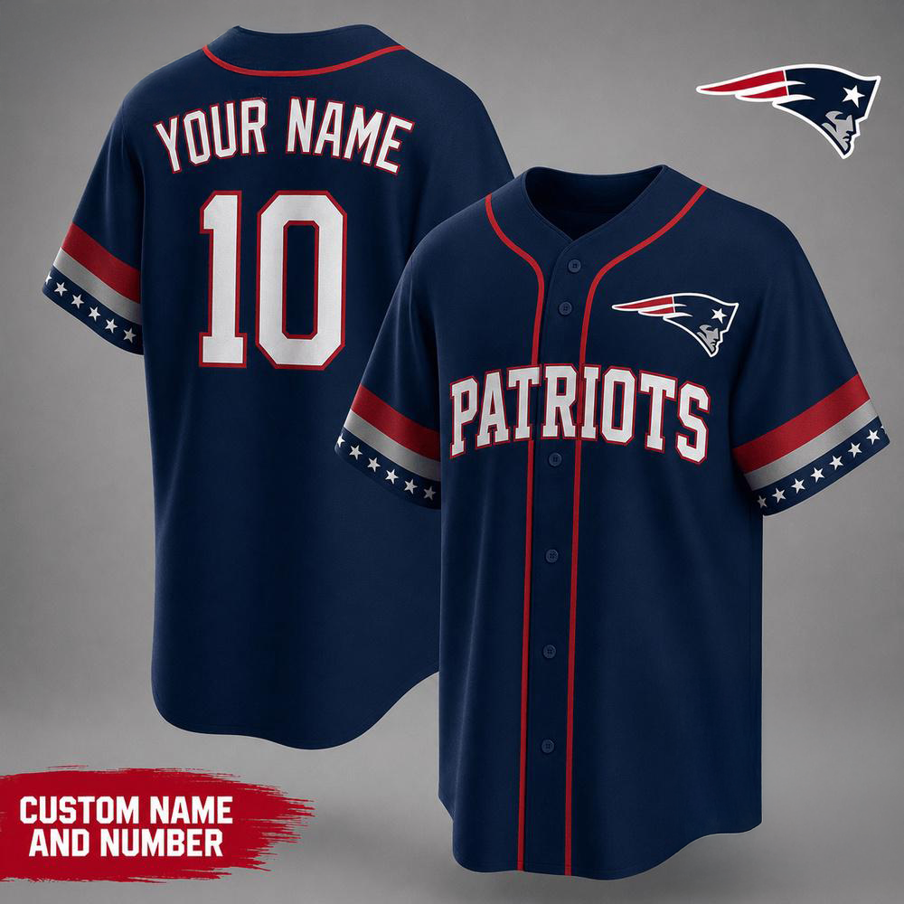 New England Patriots NFL Team Pride Premium Baseball Jersey Collection Gifts For Fans
