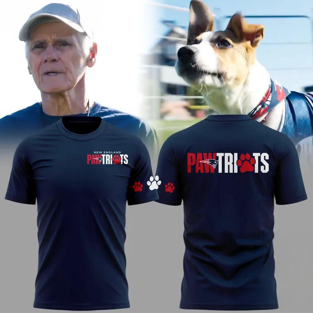 New England Pawtriots 2026 Limited Edition Navy Graphic T Shirt