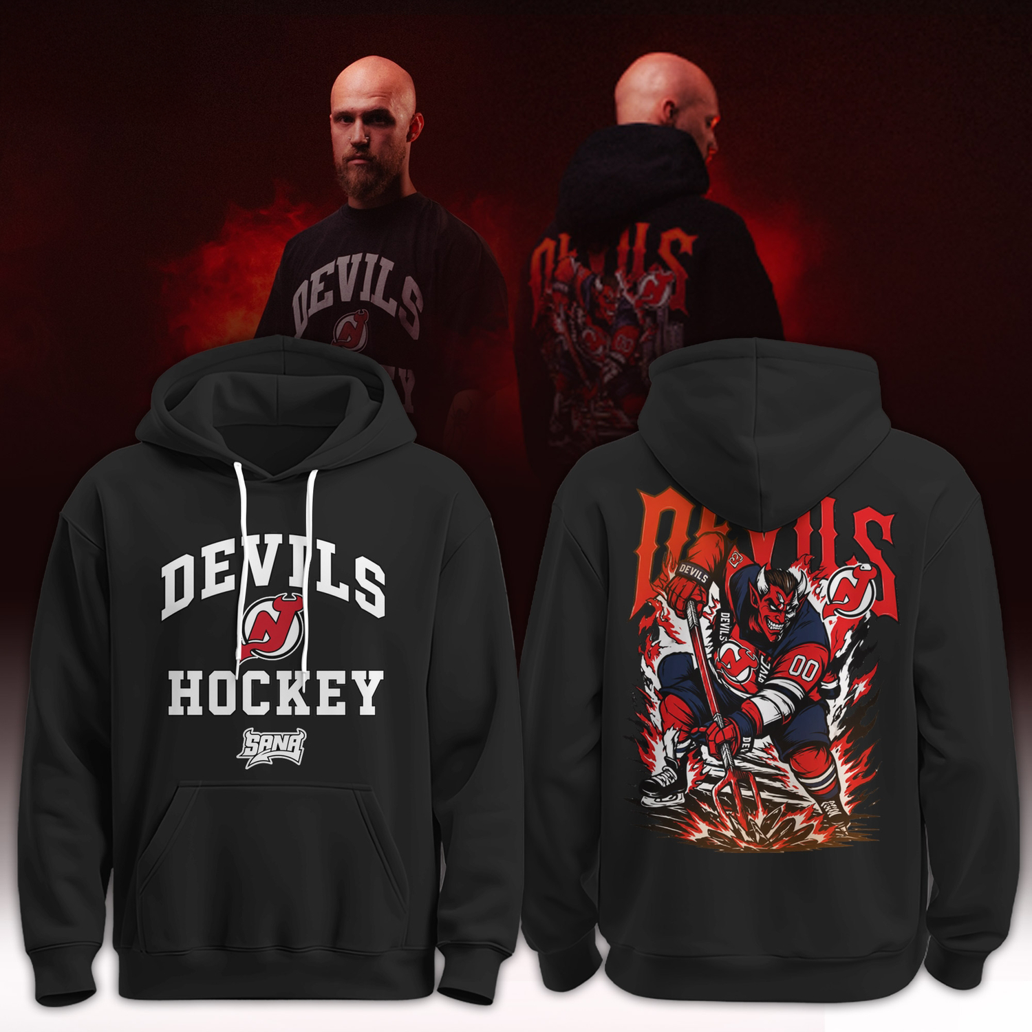 New Jersey Devils Sana Fanatics Fest Edition Limited Edition Pullover Hoodie
