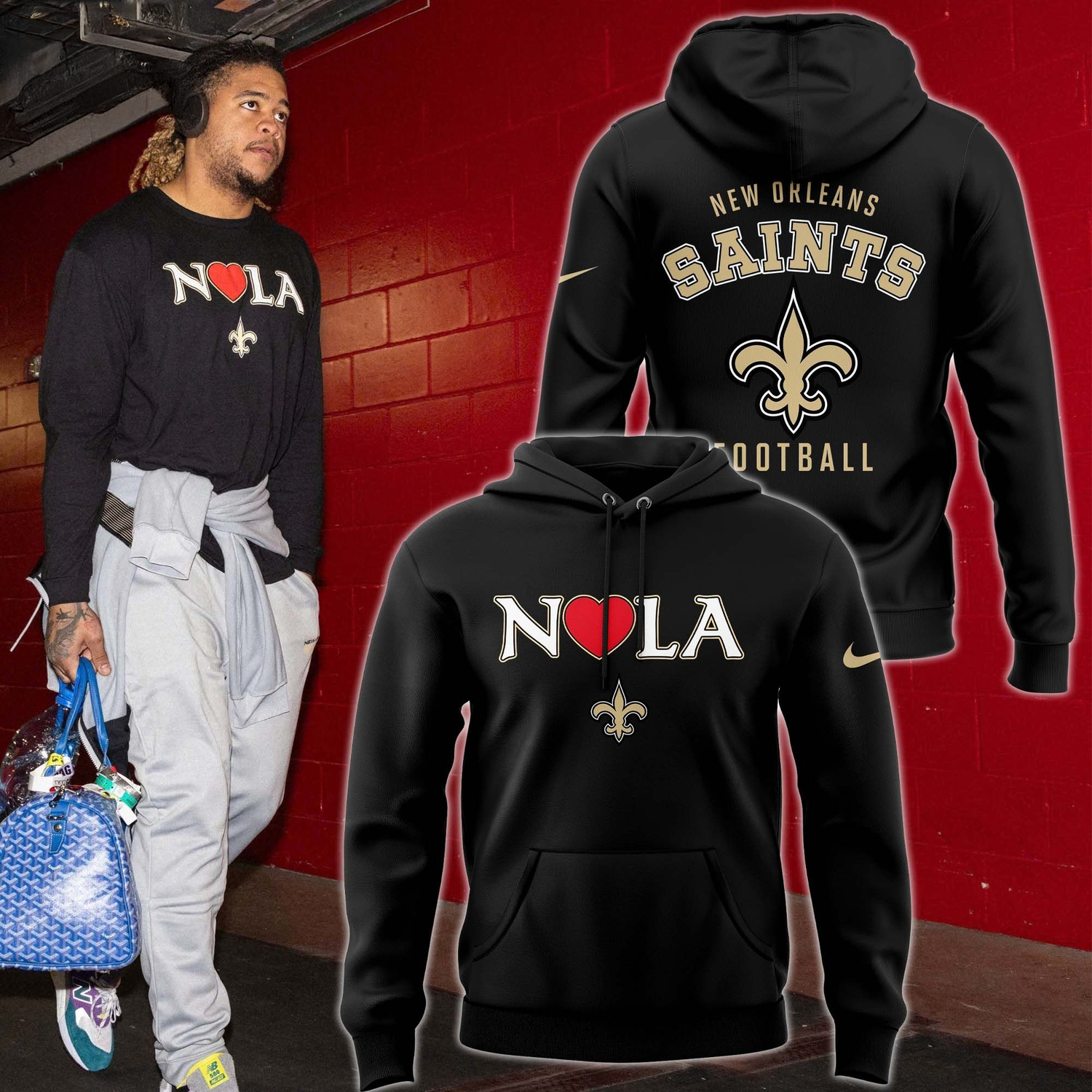 New Orleans Saints NOLA Limited Edition Pullover Hoodie