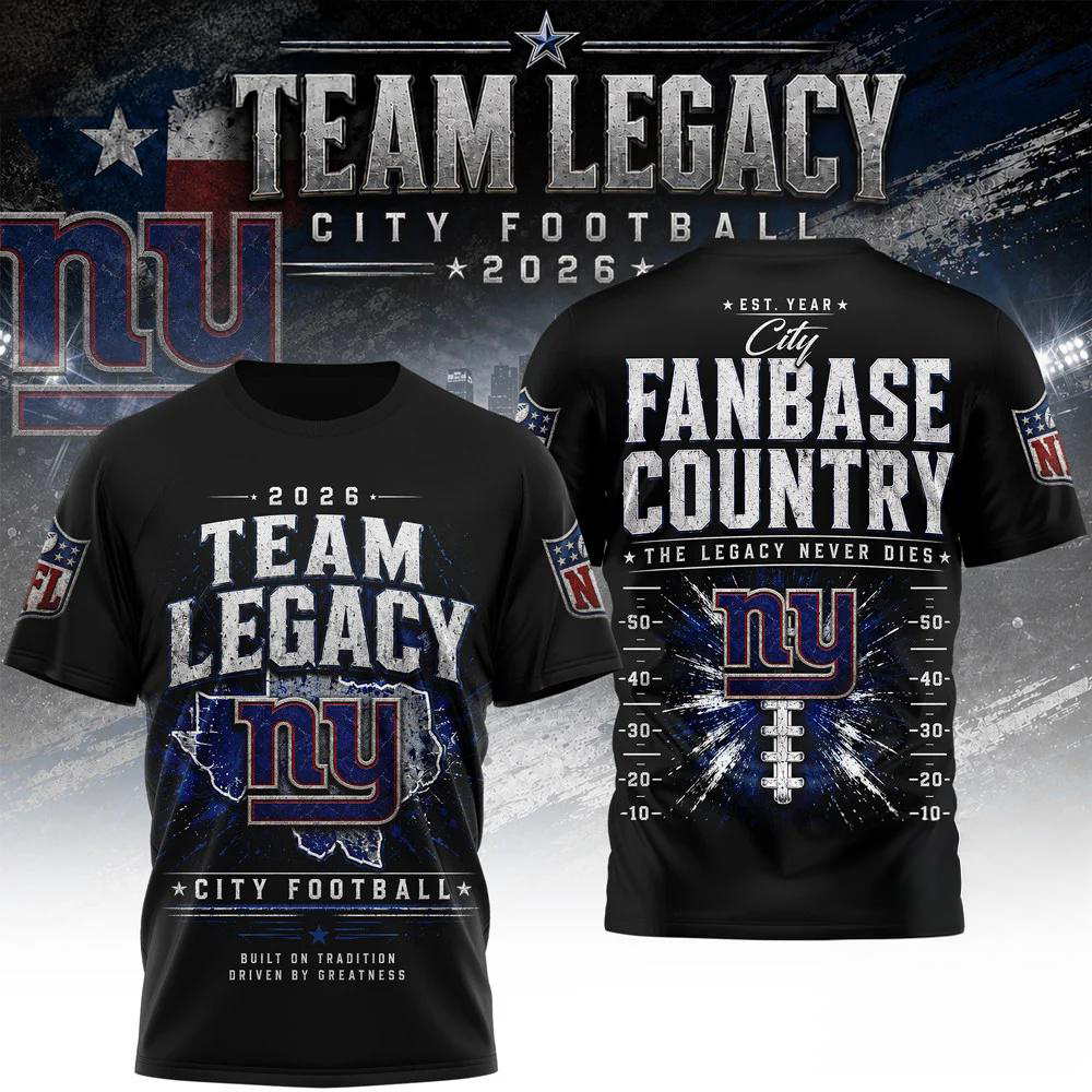 New York Giants NFL Gridiron Dynasty Limited Edition 3D Fan Shirt