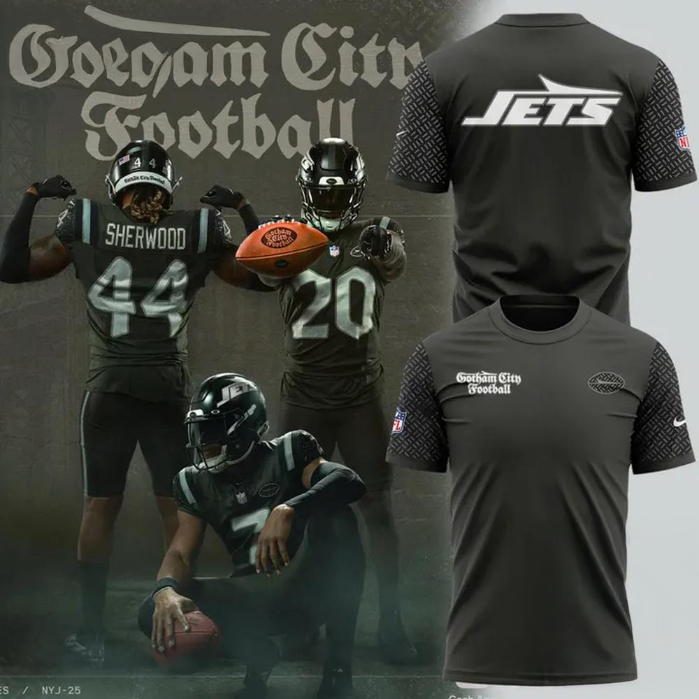 New York Jets Gotham City Football Uniforms Graphic T Shirt